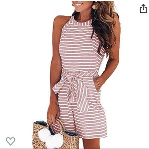 Striped romper